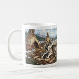 Caneca De Café Versão 1 da Mãe Malamute