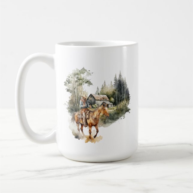 Caneca De Café Versão do cowboy verso da Bíblia ocidental (Esquerda)