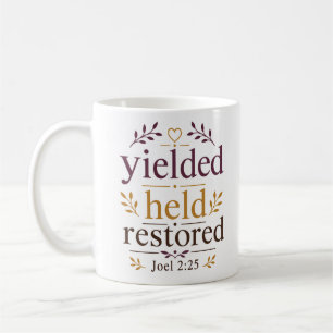 Caneca De Café Versículo Bíblico Inspirador Entregue Mantido Rest