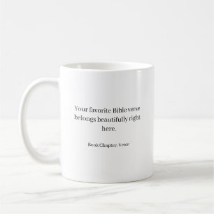 Caneca De Café Versículo bíblico personalizado - crie o seu própr
