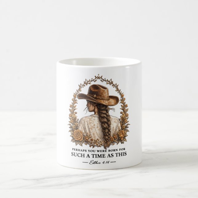 Caneca De Café Versículo da Bíblia Cristã/Esther (Centro)