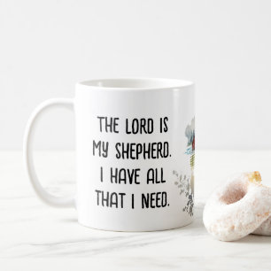 Caneca De Café Verso Religioso Com Ovelha