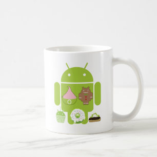 Caneca De Café Versões do Android