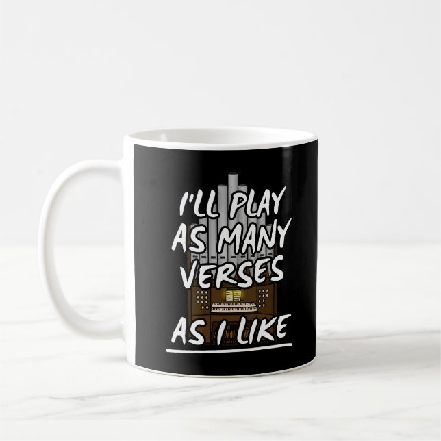 Caneca De Café Versos Organizadores da Igreja Engraçada (Esquerda)