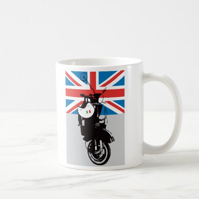 Caneca De Café Vespa retro de Moto | (Direita)