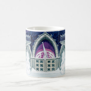Caneca De Café Véspera de Natal (Arquitetura Gótica no Inverno)