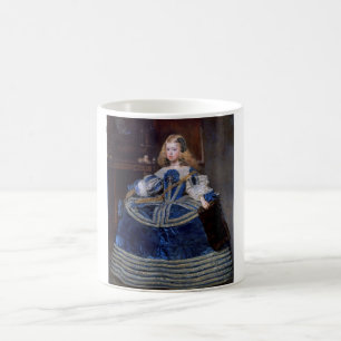 Caneca De Café Vestido Azul de Infanta Margarita Teresa Velazquez