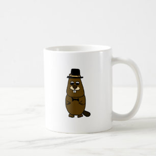 Caneca De Café Vestido Groundhog