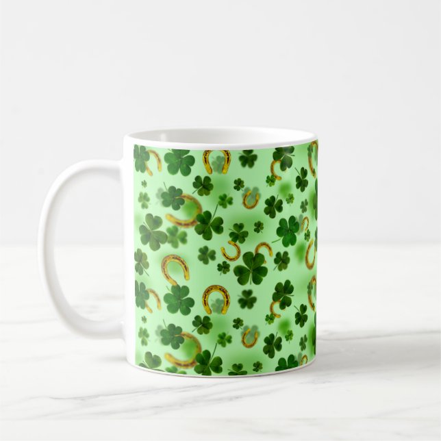 Caneca De Café Vestido Verde Incrível, Ferradura Ótima (Esquerda)