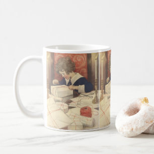 Caneca De Café Vestidos de Natal, Jessie Willcox Smith