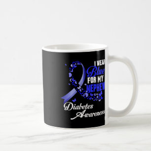 Caneca De Café Vestir Azul Para O Meu Blu De Sensibilização Para