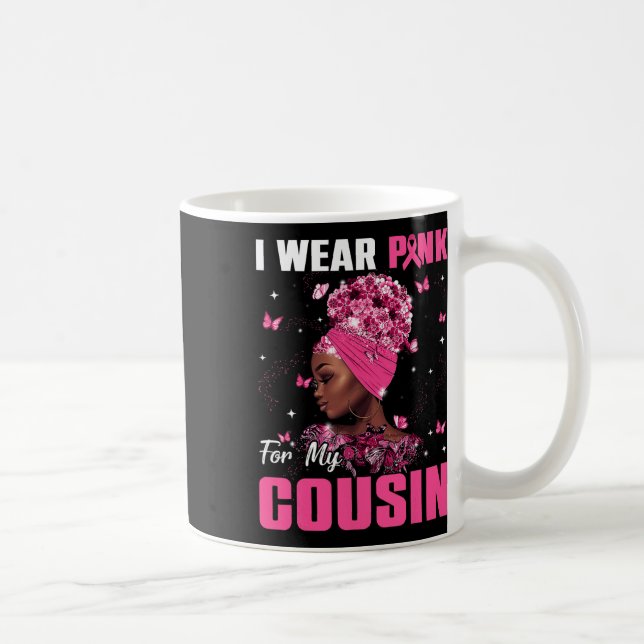 Caneca De Café Vestir Rosa Para A Sensibilização Do Cancer Primo  (Direita)