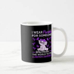Caneca De Café Vestir Roxo para Alzheimer