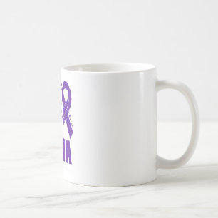 Caneca De Café Vestir Roxo Para Minha Fé De Consciência Da Fibrom