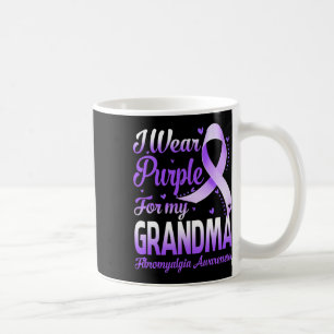 Caneca De Café Vestir Roxo Para Minha Vovó Fibromialgia Sensibili