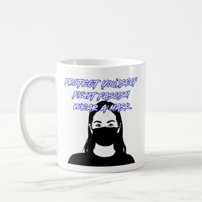 Caneca De Café Vestir um Estilo de Grafite de Máscara (Esquerda)