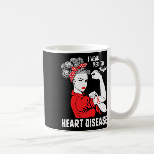 Caneca De Café Vestir Vermelho Para Combater A Consciência Da Doe