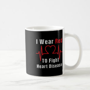 Caneca De Café Vestir Vermelho Para Combater A Consciência Da Doe