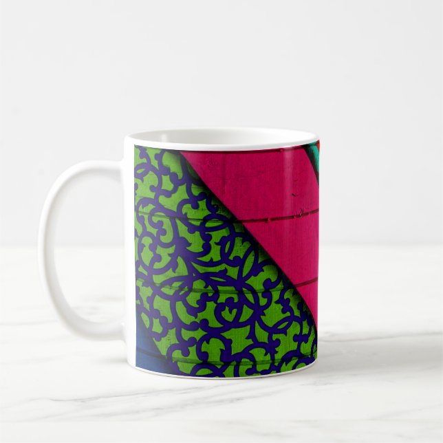 Caneca De Café Vestuário vermelho e verde (Esquerda)