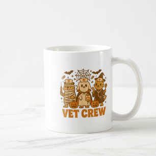 Caneca De Café Vet Crew Halloween Cão Gato Capybara Pet Te