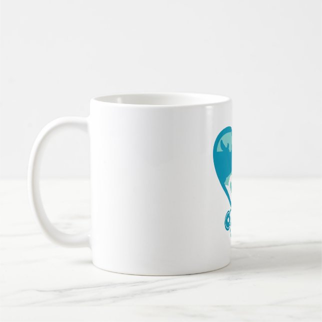 Caneca De Café Vet Heart Love (Esquerda)