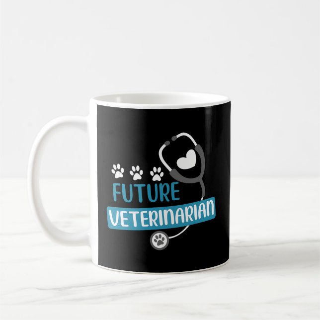 Caneca De Café Vet Kit Vet Veterinário do Futuro Veterinário (Esquerda)