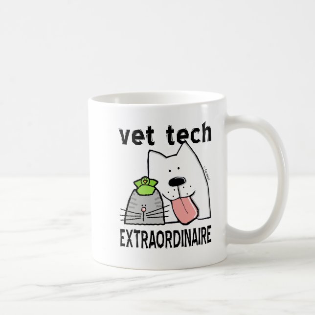 Caneca De Café vet+tech vet+tech+gifts vet+tech+gear+t (Direita)