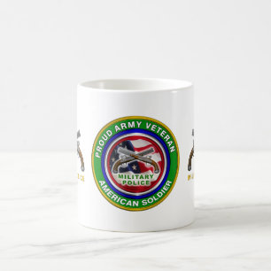 Caneca De Café Veterano da Força Militar Militar