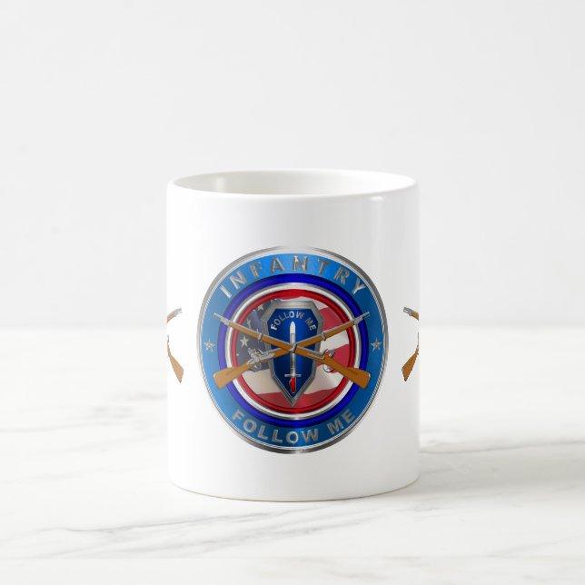 Caneca De Café Veterano de Infantaria (Centro)