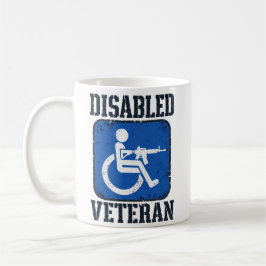 Caneca De Café Veterano Deficiente Engraçado