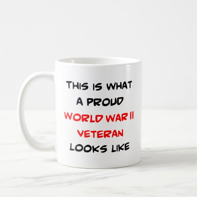 Caneca De Café veterano, guerra mundial ii (Esquerda)