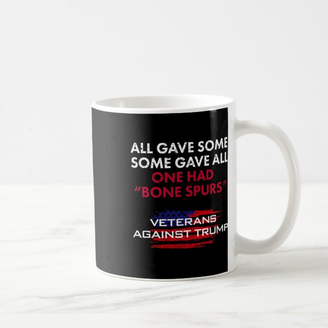 Caneca De Café Veteranos Antirtrump Draft Dodger Bone Spurs Para  (Direita)