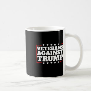 Caneca De Café Veteranos Contra Trump Anti-Trump Veteranos Contra