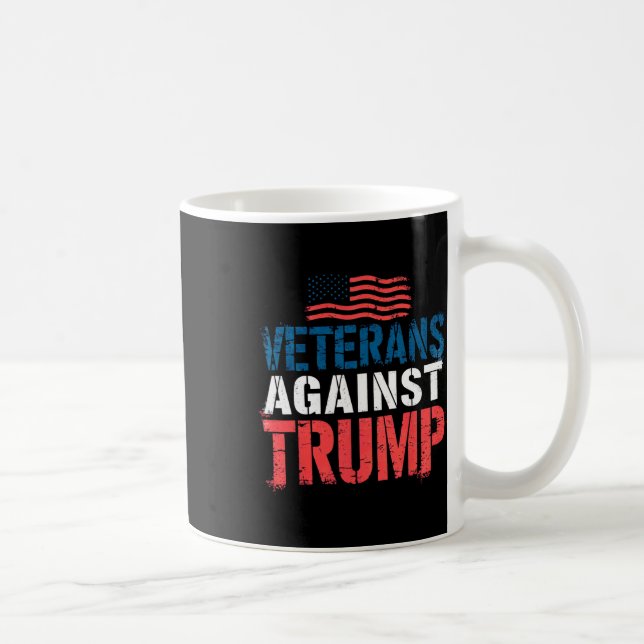 Caneca De Café Veteranos Contra Trump Constituição Sobre Reis (Direita)