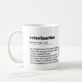 Caneca De Café Veterinaria Definition Impressão, Dictionary, Cota