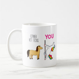 Caneca De Café Veterinarian Technician Unicorn Funny Vet Tech
