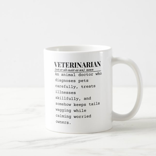 Caneca De Café Veterinário (Direita)