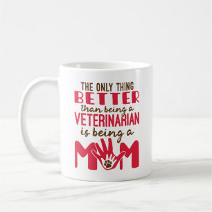 Caneca De Café Veterinário e Mãe Dia das Mães