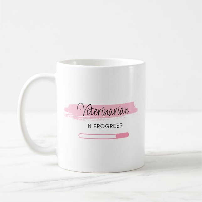 Caneca De Café Veterinário Em Andamento - Personalizado (Esquerda)