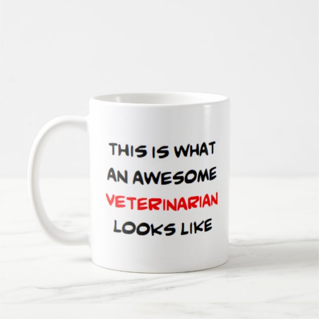 Caneca De Café veterinário, incrível (Esquerda)