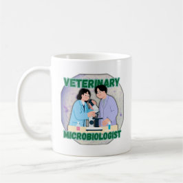 Caneca De Café Veterinary Microbiologist – Lab Science Design