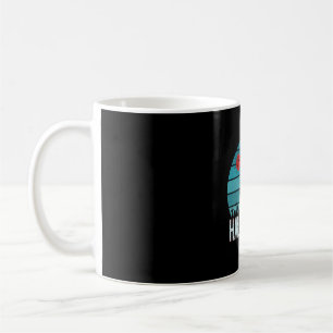 Caneca De Café Vetor da Lua do Cemitério do Lobo de Halloween