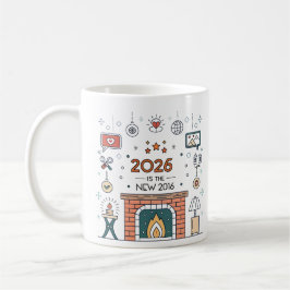 Caneca De Café Vetor de Cultura Aconchegante 2026 é o Novo 2016