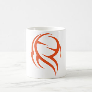 Caneca De Café Vetor Decorativo de Abstrato Laranja