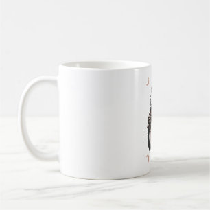 Caneca De Café Vetor Design de Águia 3 Cores