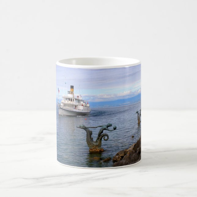 Caneca De Café Vevey Paddle boat, lago Genebra (Centro)