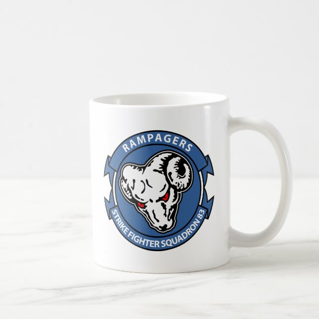 Caneca De Café VFA - 83 - esquadrão de lutador 83 da greve (Direita)