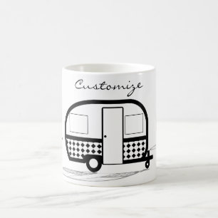 Caneca De Café Viagem clássico Trailer Caravan Thunder_Cove