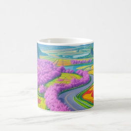 Caneca De Café "Viagem da Natureza - Paisagem dos Sonhos"