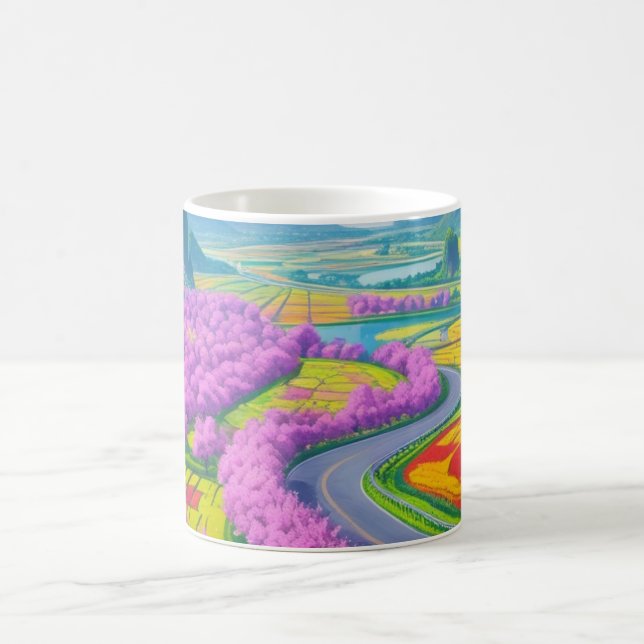 Caneca De Café "Viagem da Natureza - Paisagem dos Sonhos" (Centro)